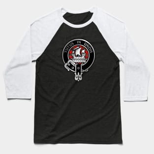 Clan Wood Crest & Tartan Baseball T-Shirt